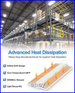 LED Linear High Bay Shop Light, 400W 56000LM Dimmable Warehouse Garage Fixtures