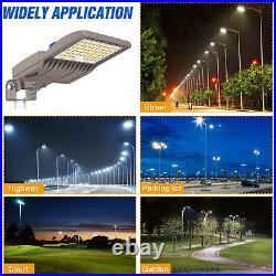 LED Parking Lot Large Area Shoebox Light 200Watt With Dusk To Dawn Photocell