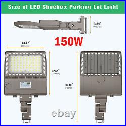 LED Parking Lot Light 150W 320W Module Street Pole fixture Shoebox Area Light UL