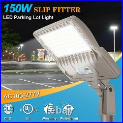 LED Parking Lot Light 150W 5000K Outdoor Street Shoebox Pole Light DLC UL Listed