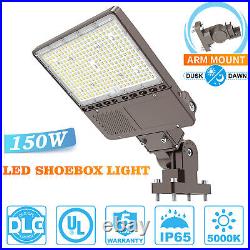 LED Parking Lot Light 150W Commercial Outdoor Street Shoebox Wall Lights Fixture