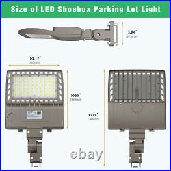 LED Parking Lot Light 150W Waterproof IP65 LED Shoebox Area Light 5000K UL DLC