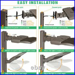 LED Parking Lot Light 150W Waterproof IP65 LED Shoebox Area Light 5000K UL DLC