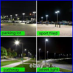 LED Parking Lot Light 150watt Photocell Pole Fixture Shoebox Light Dusk To Dawn