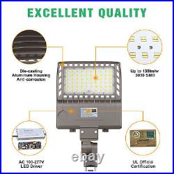 LED Parking Lot Light 200W Commercial Outdoor Street Shoebox Area Light IP65 UL