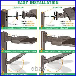 LED Parking Lot Light 200W Commercial Outdoor Street Shoebox Area Light IP65 UL