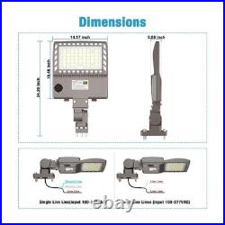 LED Parking Lot Light 200W Shoebox Area Street Light with Photocell IP65