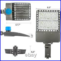 KUKUPPO 150 Watt LED Parking Lot Light - Commercial Outdoor IP65 Shoebox Street Pole Lamp, 50,000 Hour Life
