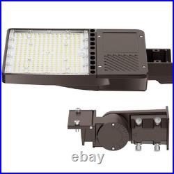 LED Parking Lot Light Adjustable Slip Fitter 150W Shoebox Street Pole Area Light