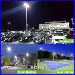 LED Parking Lot Light Adjustable Slip Fitter 150W Shoebox Street Pole Area Light