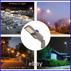 LED Parking Lot Lights 150W 21000 Lumens-Dusk to Dawn LED Shoebox Pole Lights