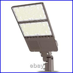 LED Parking Lot Lights 300W, UL Listed 48000LM Shoebox Pole Light With Photocell