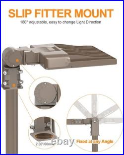 LED Parking Lot Lights 300W, UL Listed 48000LM Shoebox Pole Light With Photocell