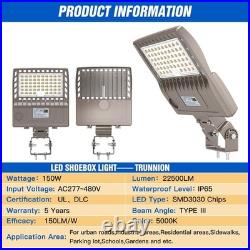 LED Parking Lot Shoebox Light Road Square Stadium Street Area Light 150W AC480V
