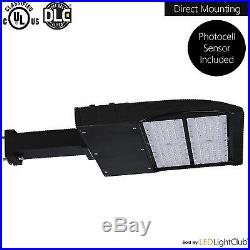 LED Parking Lot Shoebox Pole Light Fixture with Photocell 60-150 Watt DLC 114