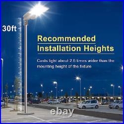 LED Parking Lot Shoebox Pole Lights 320W Outdoor Commercial Area Light Photocell
