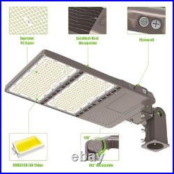 LED Parking Lot Street Light 320W 44800LM With Slip Fitter Mount Photocell KUKUPPO