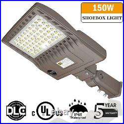 LED Pole Street Shoebox Parking Lot Light 150W Ultra Bright 5000K Area Lamp IP65