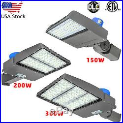 LED Pole light, Parking Lot Light 100/200/300W Outdoor Shoebox Area Light ETL