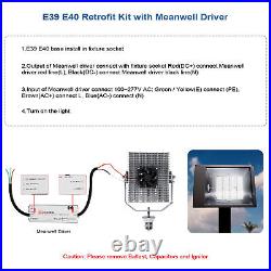 LED Retrofit Kit 120W For Parking Lot Street Area Light Shoebox Fixture AC480V