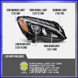 LED Right Headlight Assembly Fit Benz C-Class C300 W205 2015-2018
