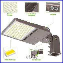 LED Shoebox Lights Slip Fitter Mount 200W Commercial Outdoor Parking Lot Lights