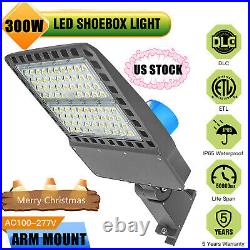LED Shoebox Parking Lot Light 300W Commercial Outdoor Led Area Light Wall Mount