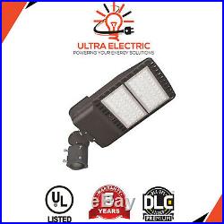 LED Shoebox Parking Lot Light Outdoor Barn Garage Lamp 90W 5000K UL DLC Premium