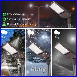 LED Shoebox Parking Lot light Fixture 300W5700K Replace 800W MH Area Road light