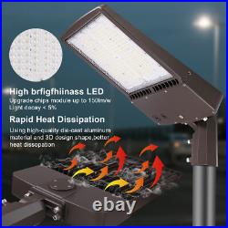 LED Shoebox Parking Lot light Fixture 300W5700K Replace 800W MH Area Road light