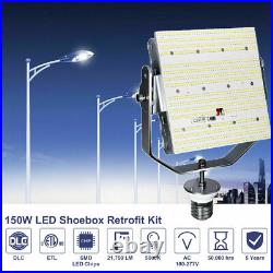 LED Shoebox Retrofit Kit 150Watt For Parking Lot Tennis Court Street Area Light