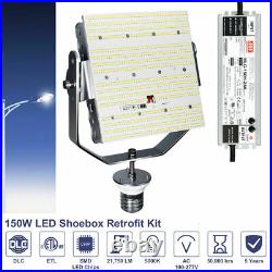 LED Shoebox Retrofit Kit 150Watt For Parking Lot Tennis Court Street Area Light