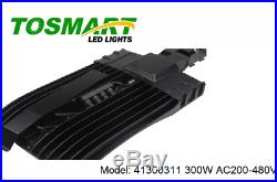LED Shoebox Slim Black Pole Light 300W AC200-480V 5000K Meanwell Driver Phillips