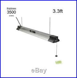 LED Shop Light Smart Compatible 4000K 3.3ft White Integrated Bluetooth Speaker