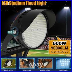 LED Stadium Lights 600W Flood Light 90000LM Playground Arena Flood Light Fixture