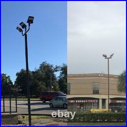 LED Street Area Shoebox Light 100W Outdoor Commercial Parking Lot Pole Lighting