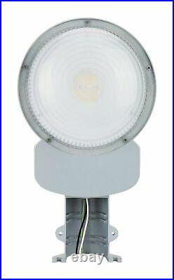 LED Street Barn Light 70 Watt Silver Photocell, Security Dusk to Dawn 120-277V