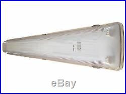 LED T5 Vapor Tight Light Fixture 4' Two Lamp 56 Watts BRIGHTER THAN T5HO NEW