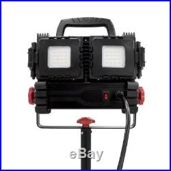 LED Tripod Work Light Multi Directional 5 Ft 3200 Lumen Shop Garage Mobile Husky