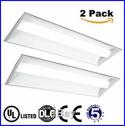 LED Troffer Light 2 PACK Metal 40W 4000K Natural White, Driver Included