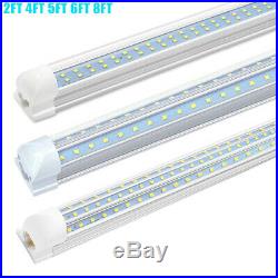LED Tube Light Fixture T8 8FT 6FT 5FT 4FT 2FT 5000K 6000K 14W-120W Shop Lighting