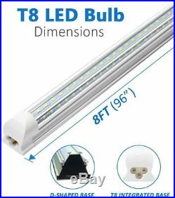 LED Tube Light Fixture T8 8FT 6FT 5FT 4FT 2FT 5000K 6000K 14W-120W Shop Lighting