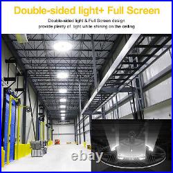 LED UFO High Bay Light 240W Remote Dimmer 5000K Warehouse Workhop Garage Lights
