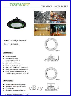 LED UFO High-Bay Warehouse Light 240 Watt Lamp Ultra Efficient Industrial Area