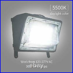 LED Wall Pack 150Watt, ETL List, 5500K with Dusk-to-Dawn Photocell, 18000LM, IP65
