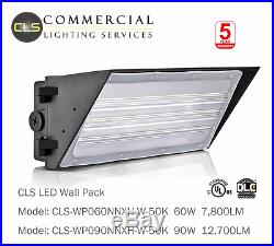 LED Wall Pack Light 60, 90 and 150 Watt Security Outdoor, UL-certified, Bronze