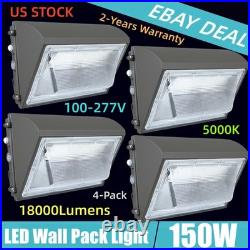LED Wall Pack Light Dusk-to-Dawn Security Light for Garage Backyard Barn-4 Pack