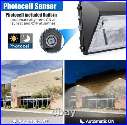 LED Wall Pack Light Dusk-to-Dawn Security Light for Garage Backyard Barn-4 Pack