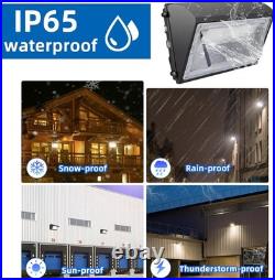 LED Wall Pack Light Dusk-to-Dawn Security Light for Garage Backyard Barn-4 Pack