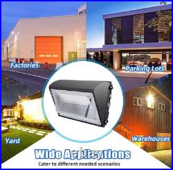 LED Wall Pack Light Dusk-to-Dawn Security Light for Garage Backyard Barn-4 Pack